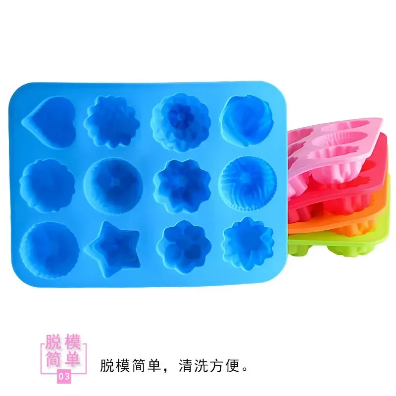 Round Bakery Molds Silicone Baking Pan For Pastry Cake Form For Cupcake Muffin Mold Donuts Silicone Soap Mould Chocolate Tools