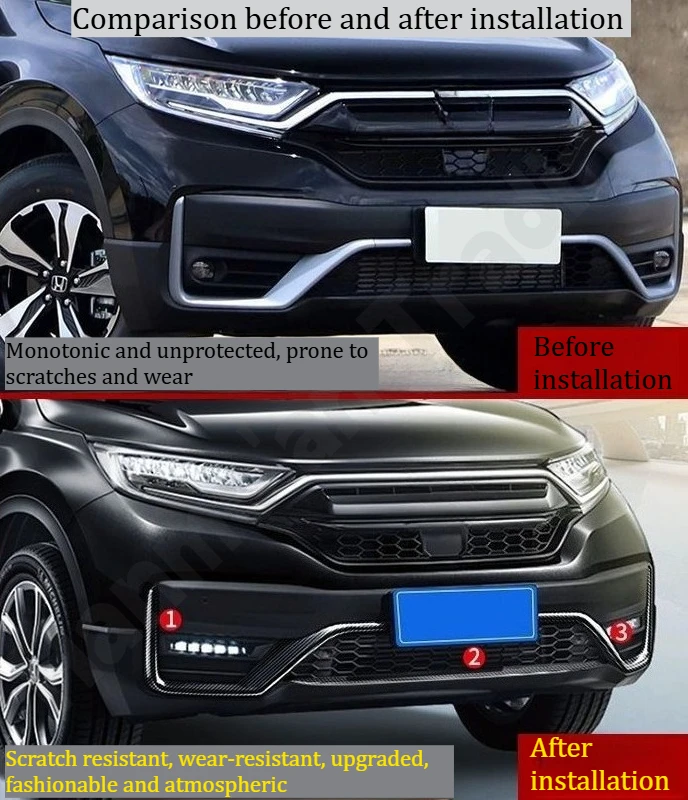

Для Honda CRV 2021-2022: Декоративные накладки на передний и задний бамперы из нержавеющей стали / Декоративные рамки для противотуманных фар / Модифицированные аксессуары