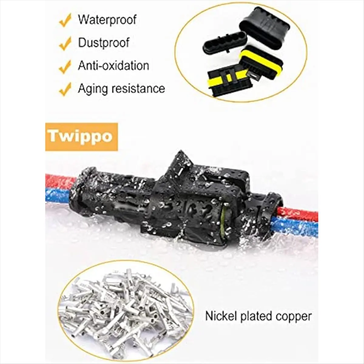 Super Sale 800Pcs Automotive Electrical Connectors Automotive Electrical Wire Connectors Plug Kit 1/2/3/4/5/6 Pin Connectors