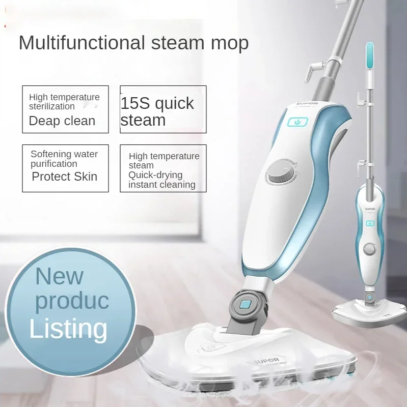 Supor Steam Mop Reinigingsmachine Hoge Temperatuur Floor Wasmachine Huishoudelijke Multifunctionele Stoomreiniger 220V