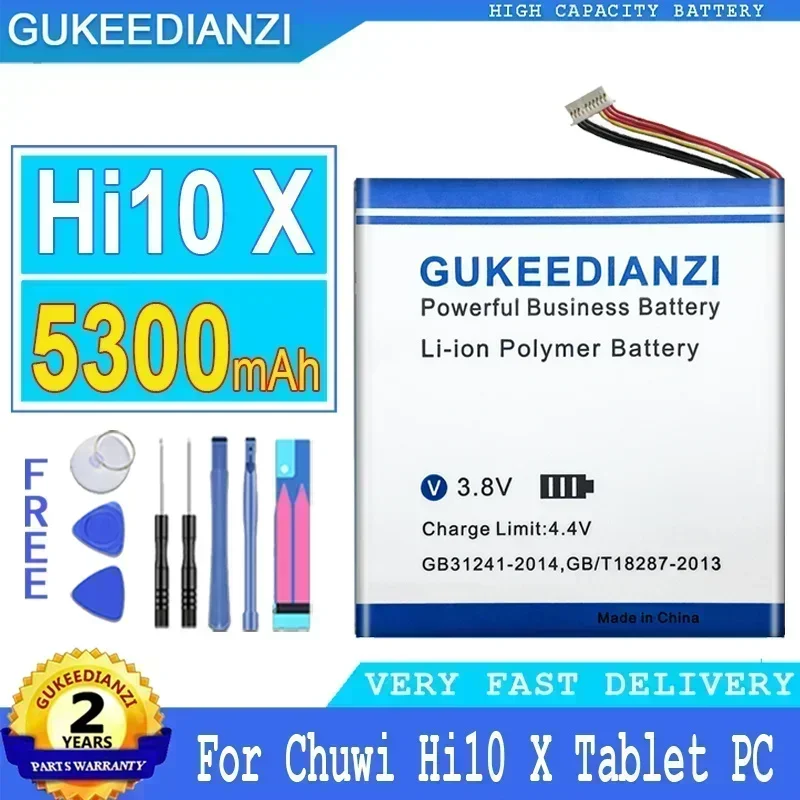 Large Capacity 5300mAh Battery For Chuwi Hi10 X Tablet PC Accumulator 7-Wire Plug