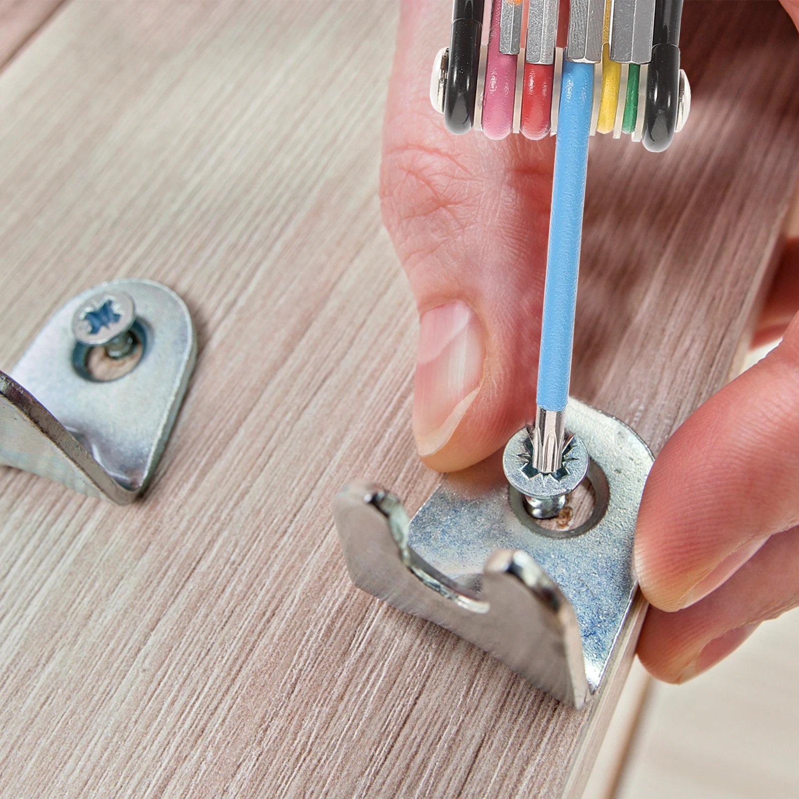 

1Set Multifunctional Hex Wrench Set Foldable Design Compact Portable for Home DIY Bike Motorcycle Repair Tool Various