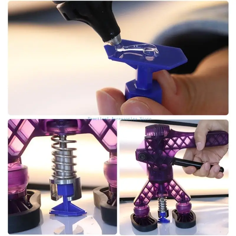 U75E 10 sztuk narzędzie do naprawy wgnieceń ściągacz Tabs narzędzie do konserwacji samochodów narzędzie do usuwania wgnieceń do