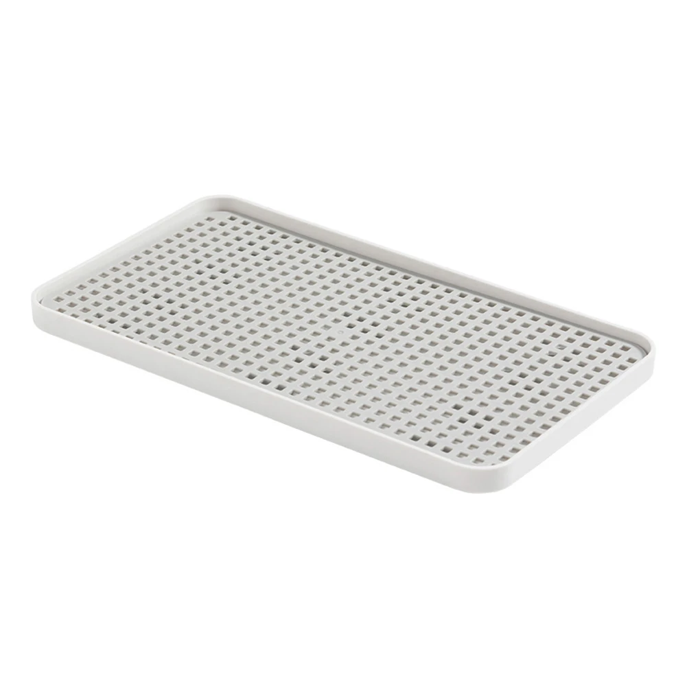 2 Tier Plastic Drain Tray with Detachable Layers for Easy Cleaning and Flexible Placement in Kitchen Living Room Dining Area