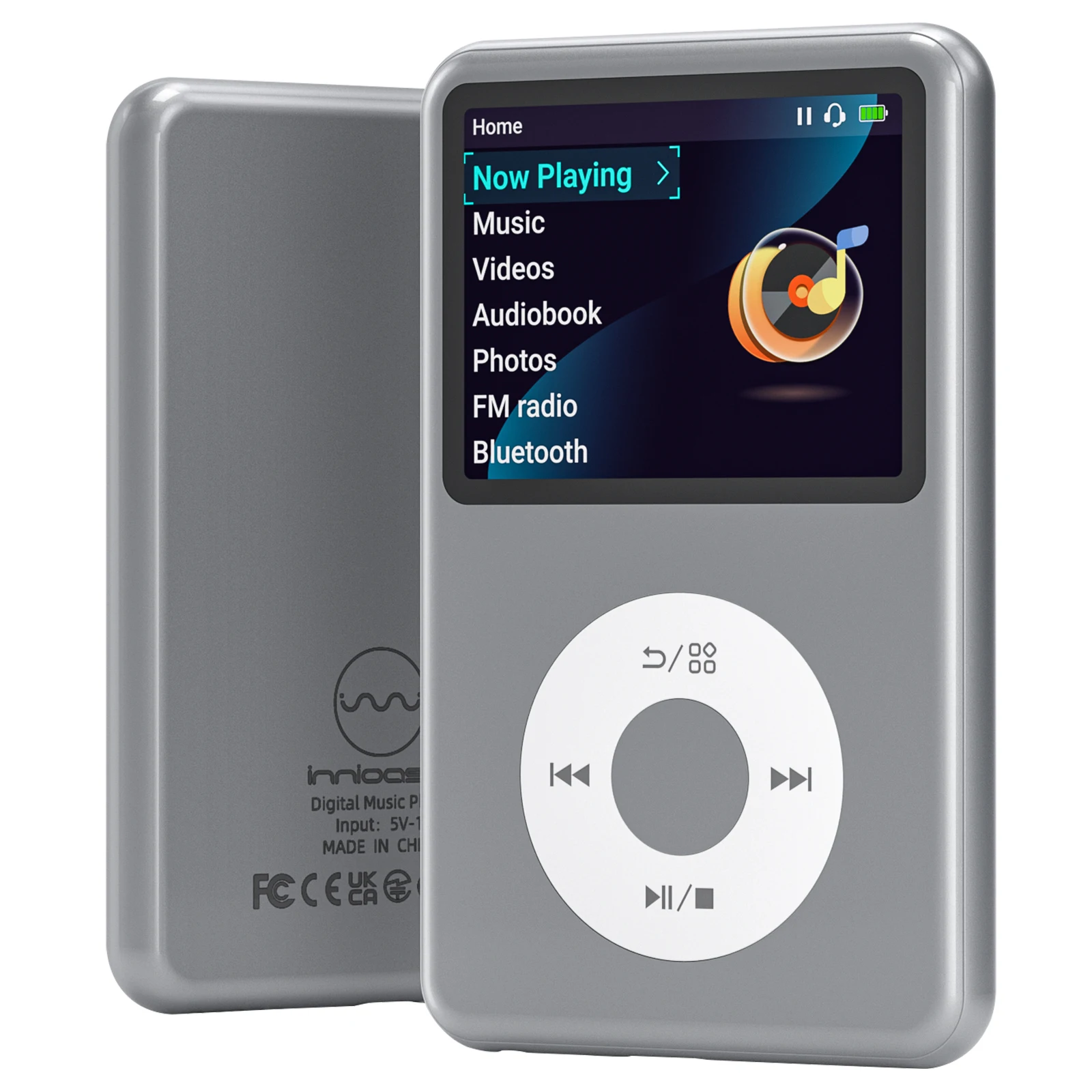 INNIOASIS Y1 128GB ポータブル MP3 プレーヤー Bluetooth、タッチ