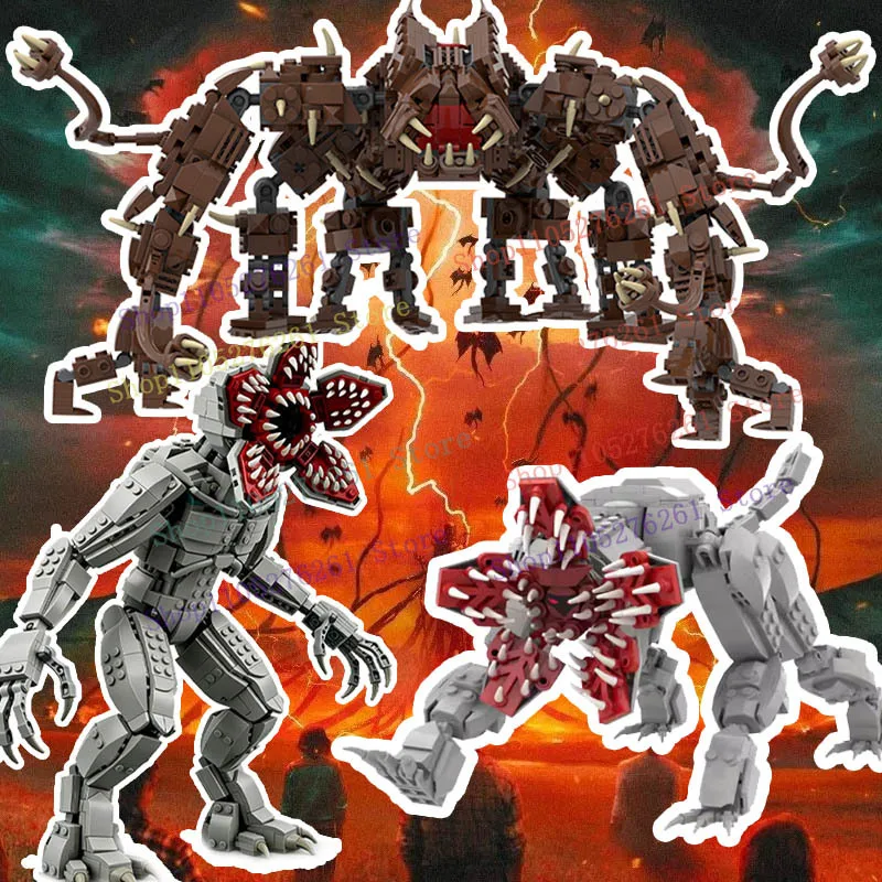 

2026 Hot TV The Mind Flayer Model Buliding Blocks Anime Demogorgon Vecna Carnivorous Plant Giant Peripherals Action Figure Toy