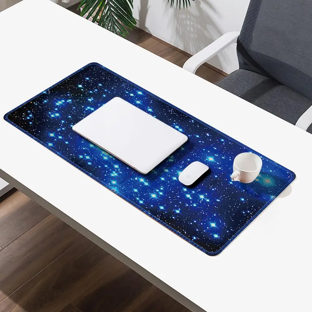 Tapis de souris imprimé ciel étoilé pour bureau de jeu, tapis de souris confortable, bonne élasticité, haute élasticité, SAP, fatigue à la main