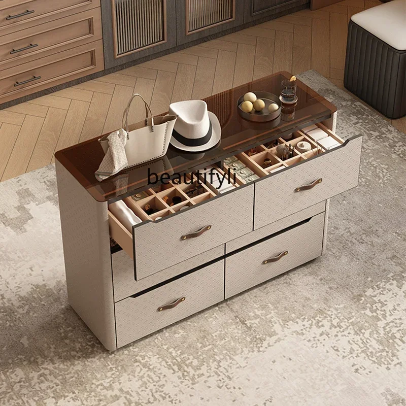

J185 Medieval cloakroom, chest of drawers, master bedroom storage cabinet, modern simple jewelry display cabinet