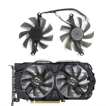 New 51RISC graphics card GPU fan 4PIN 85MM suitable for 51RISC graphics card AMD RX 580 8G 256Bit 2048SP graphics card fan