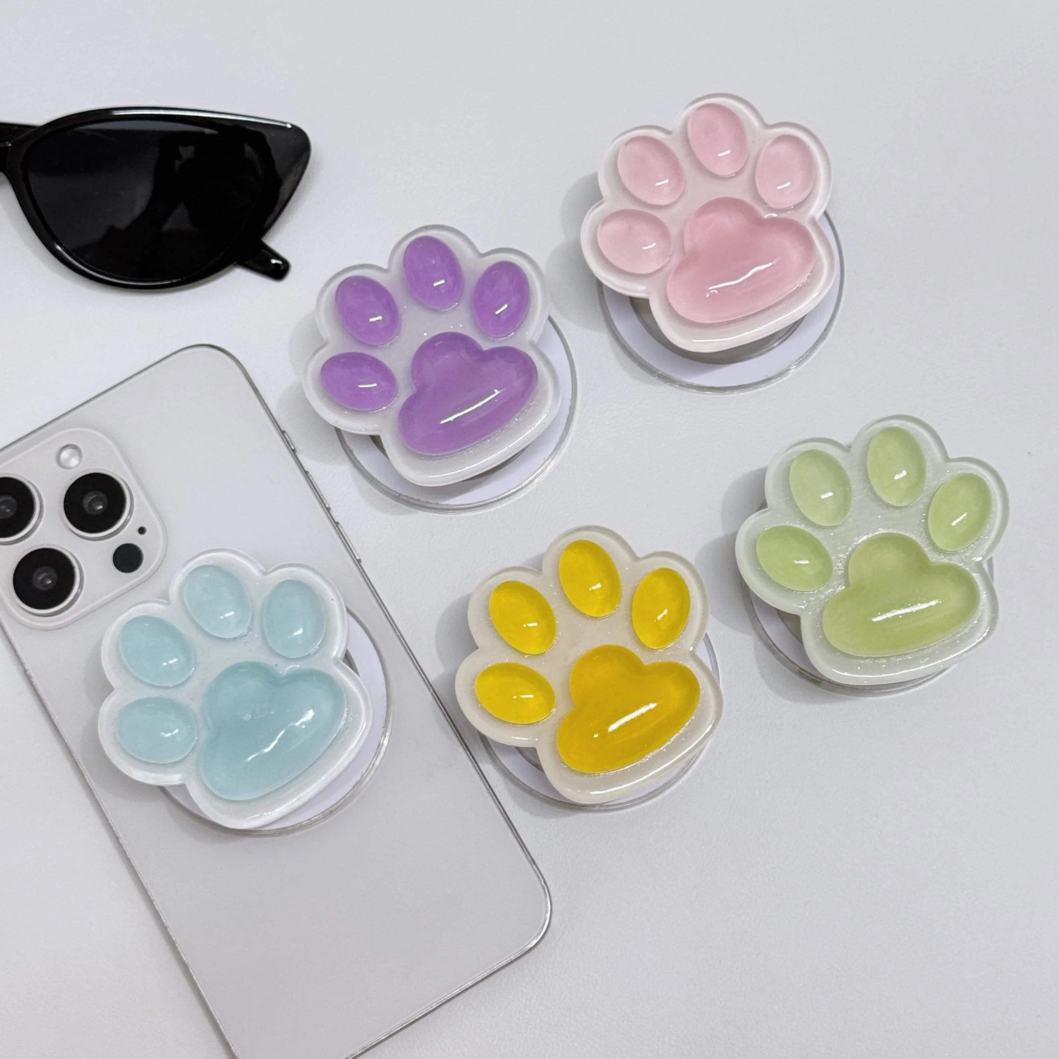 

Милый мультяшный светящийся дизайн когтей, держатель для телефона, универсальная совместимость, магнитный держатель для нескольких телефонов, аксессуары, розетка