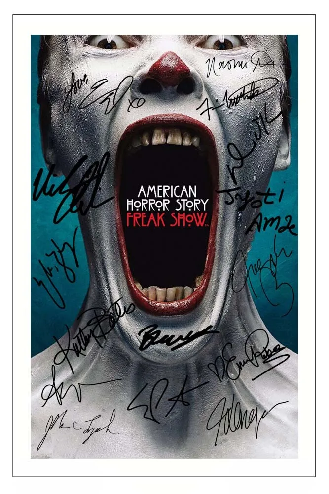 AMERICAN HORROR STORY Cast Multi Signed Autograph PHOTO Print Gift FREAK SHOW Posters Wall Art Rome Decoration