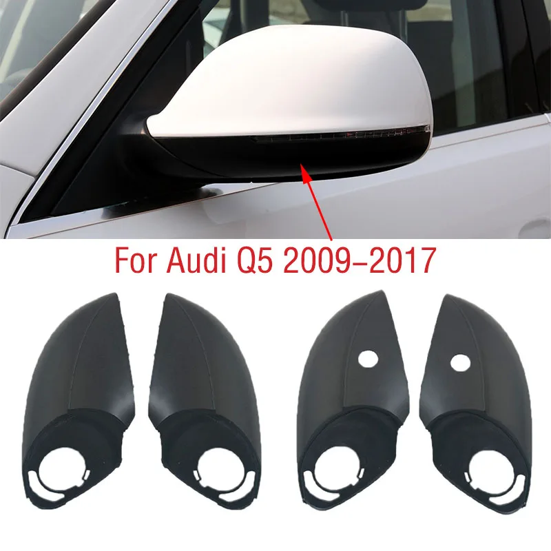 For Audi Q5 2009-2017 Car Exterior Rearview Wing Door Side Mirror Lower Bottom Base Cover Shell Lid