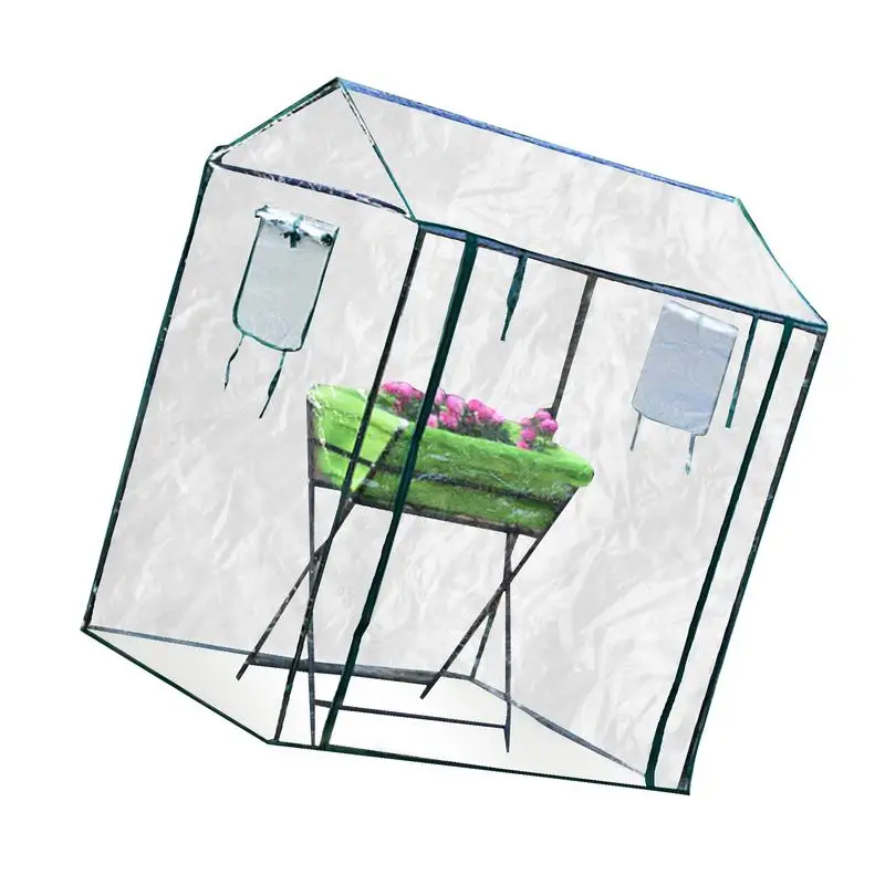 

Portable Greenhouse Small Gardening Grow Tent For Flowers Gardening Supplies To Grow Plants Seedlings Herbs Flowers Vegetables