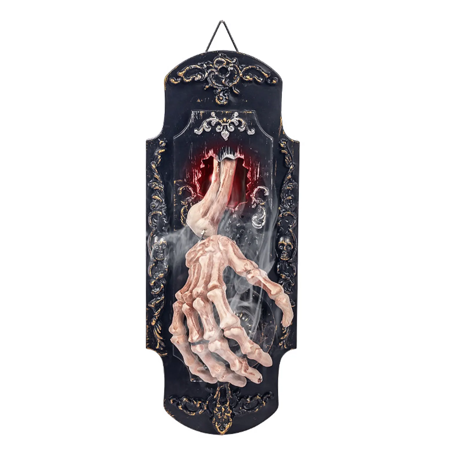 

Halloween Funny Doorbell Or Voice Control Smoke Effect Included Induction Spray Door Lock