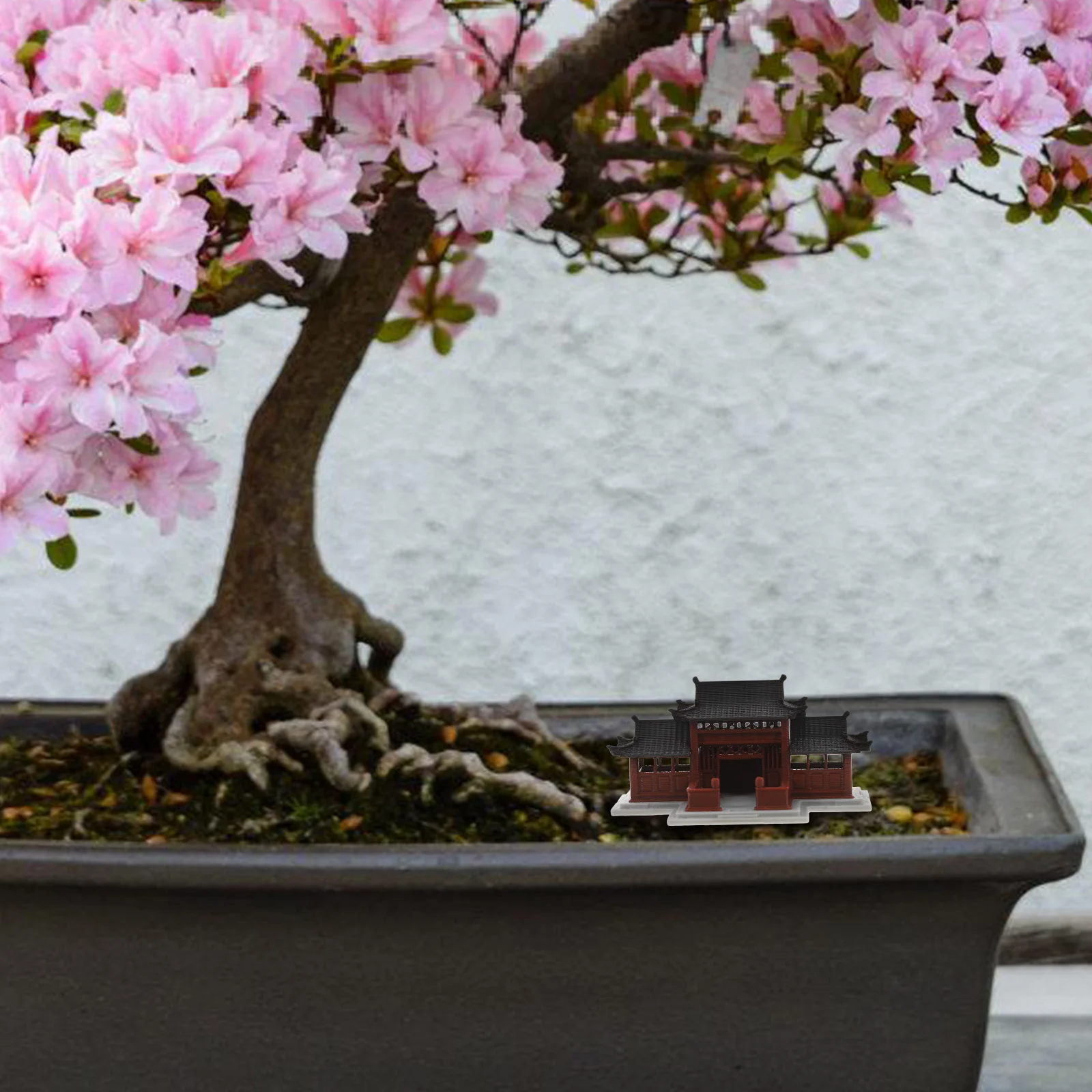 

Mini Pavilion Chinese Architecture Aquarium Decoration Fish Tank Landscaping Ornament Micro Landscape Bonsai Garden Desktop