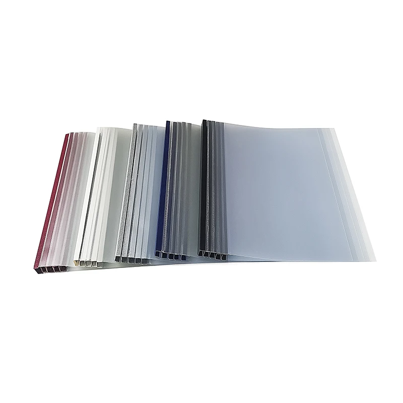 5 pz/lotto ReadStar A4 1-32mm(1-315sheets) coperture per rilegatura termica della colonna vertebrale in acciaio colmo in acciaio trasparente opaco