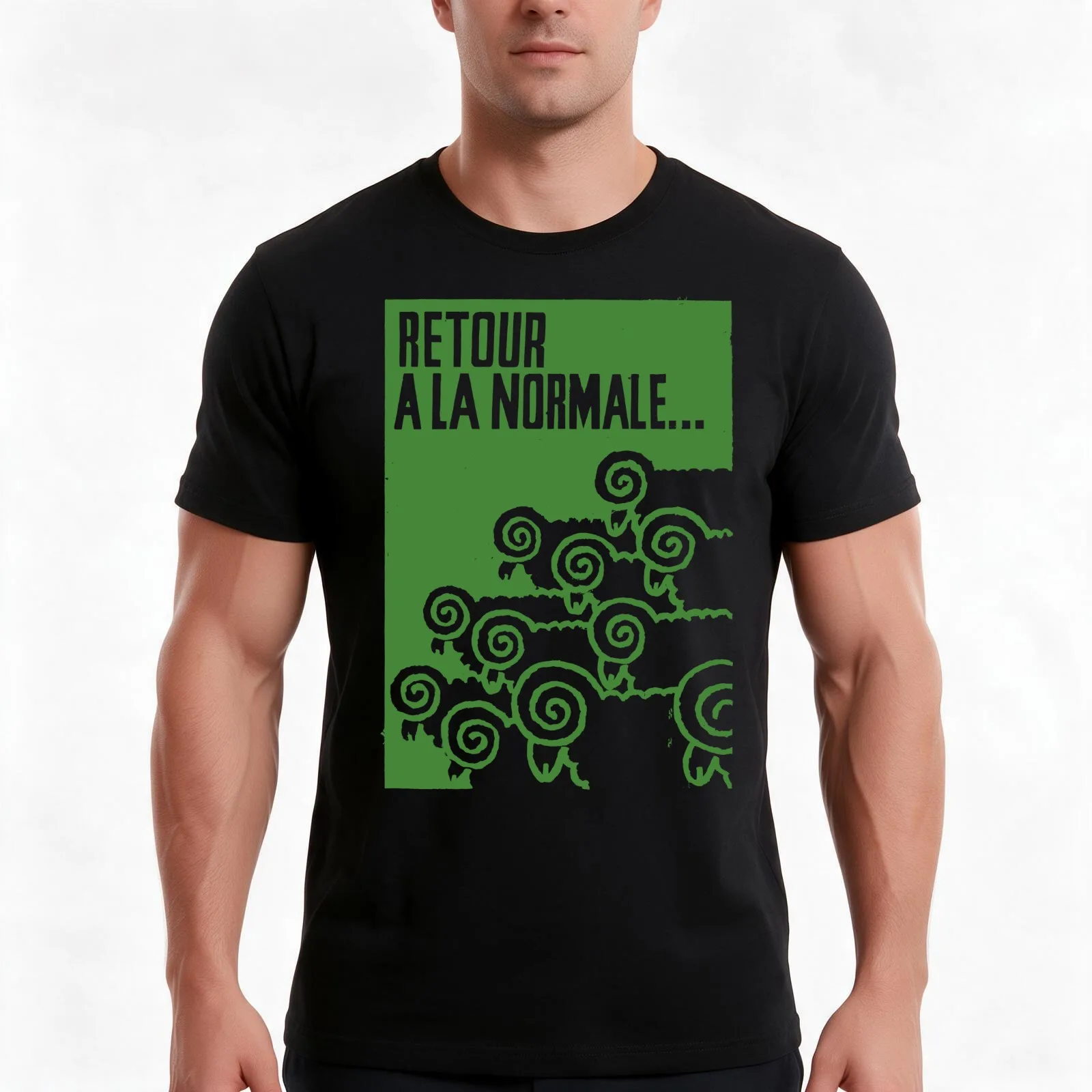 Mai 68 Retour a la Normale T-Shirt, Summer Casual Cotton Tee, Oversized Streetwear Tops, Vintage Graphic Print, Unisex Men Women