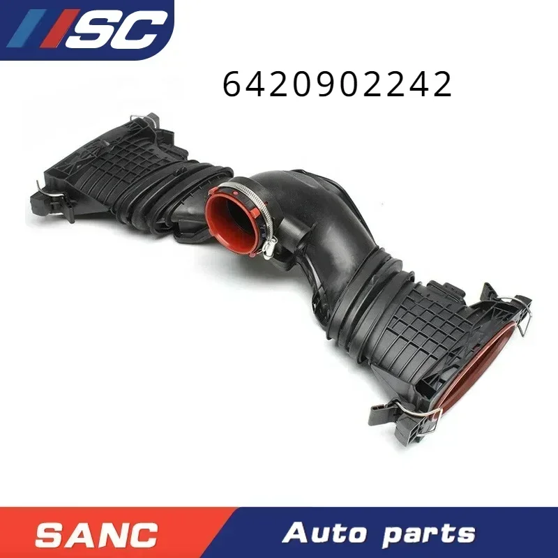 6420902242 5 pin Air Intake Duct With Air Mass Sensor For Mercedes-Benz C-Klasse CLK CLS GLE GLK 3.0 OEM A6420902242 0281006488