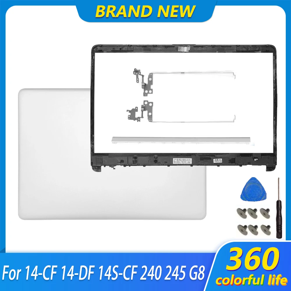 

Silver Case For 14-CF 14-DF 14-DK 14S-CR 14S-CF 240 245 G8 340 G5 LCD Back Top Cover Front Palmrest Bottom Case Hinges Cover