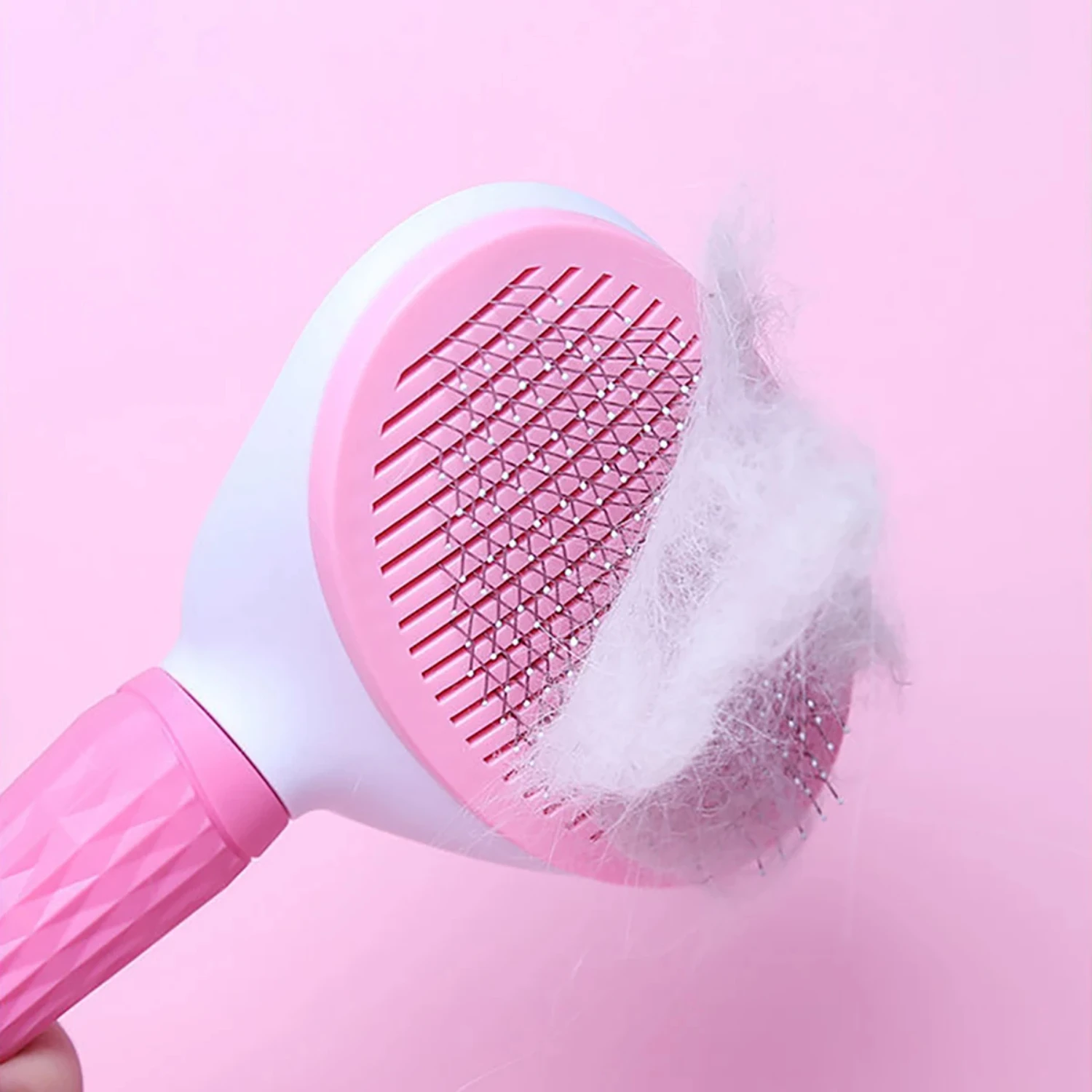 Hair Remover Brush Dog and Cat Non-slip Beauty Brush Dog Grooming Equipment Pets Stainless Steel  Dogs Pet Hair Removal Comb