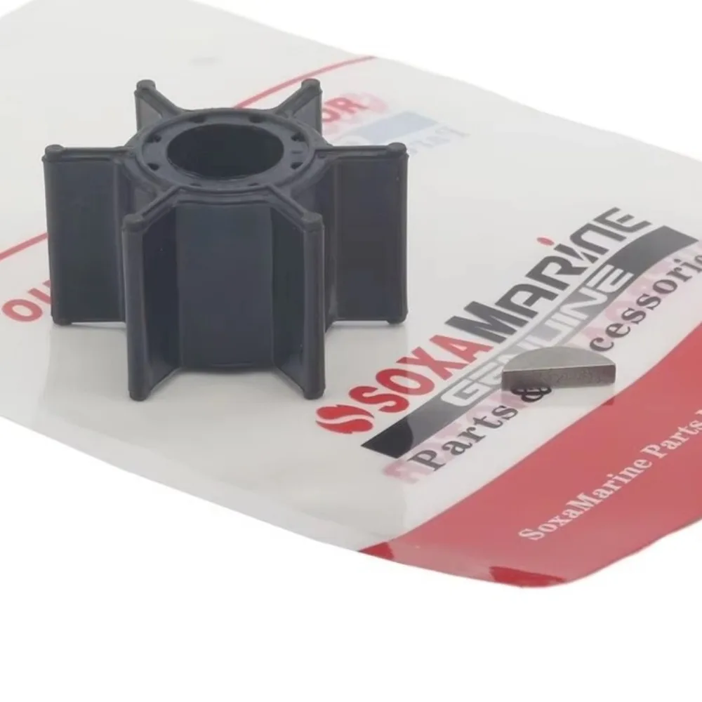 

682-44352 Rubber Water Pump Impeller & Key For Yamaha 2 Str 9.9 HP 15 HP 4 Str F9.9 Engine Outboard Boat Motor