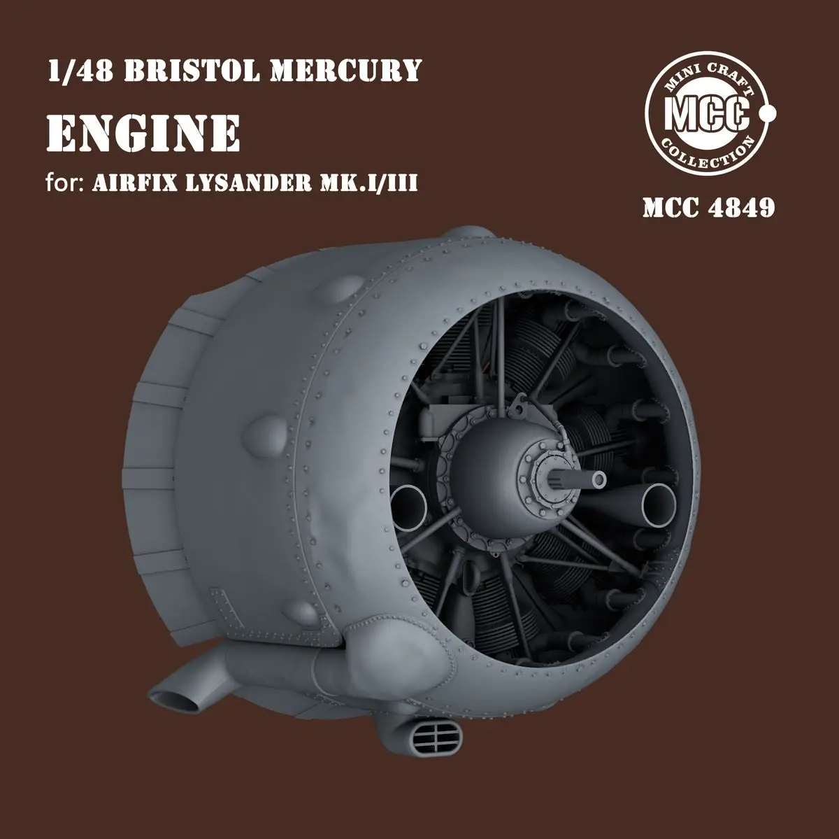 MCC 4849 1/48 Lysander Mk.I/III Engine for Airfix - Upgrade Detail Set