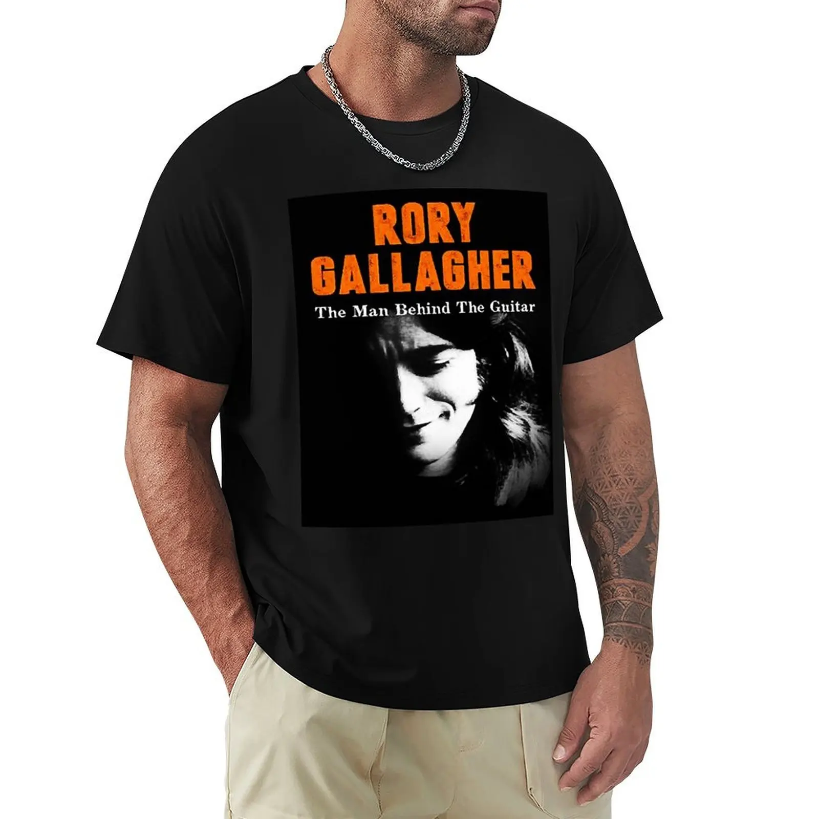 

blues and rock Rory Gallagher T Shirt T-Shirt Short sleeve tee fashion shirts designer shirts men t shirt