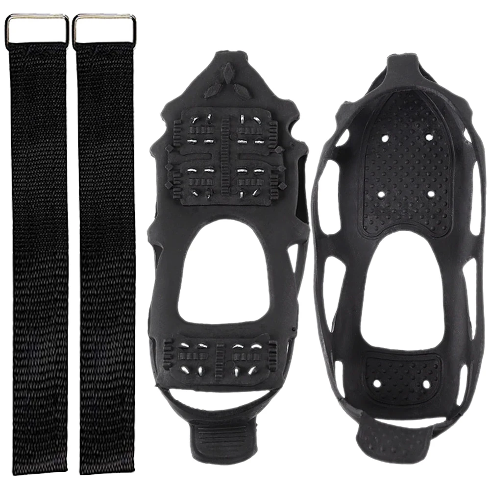 

Winter 24 Tpe Anti Slip Shoe Cover Ice Grippers Anti Slip Crampons Climbing Snowfield Shoe Cover Portable Outdoor Supplies