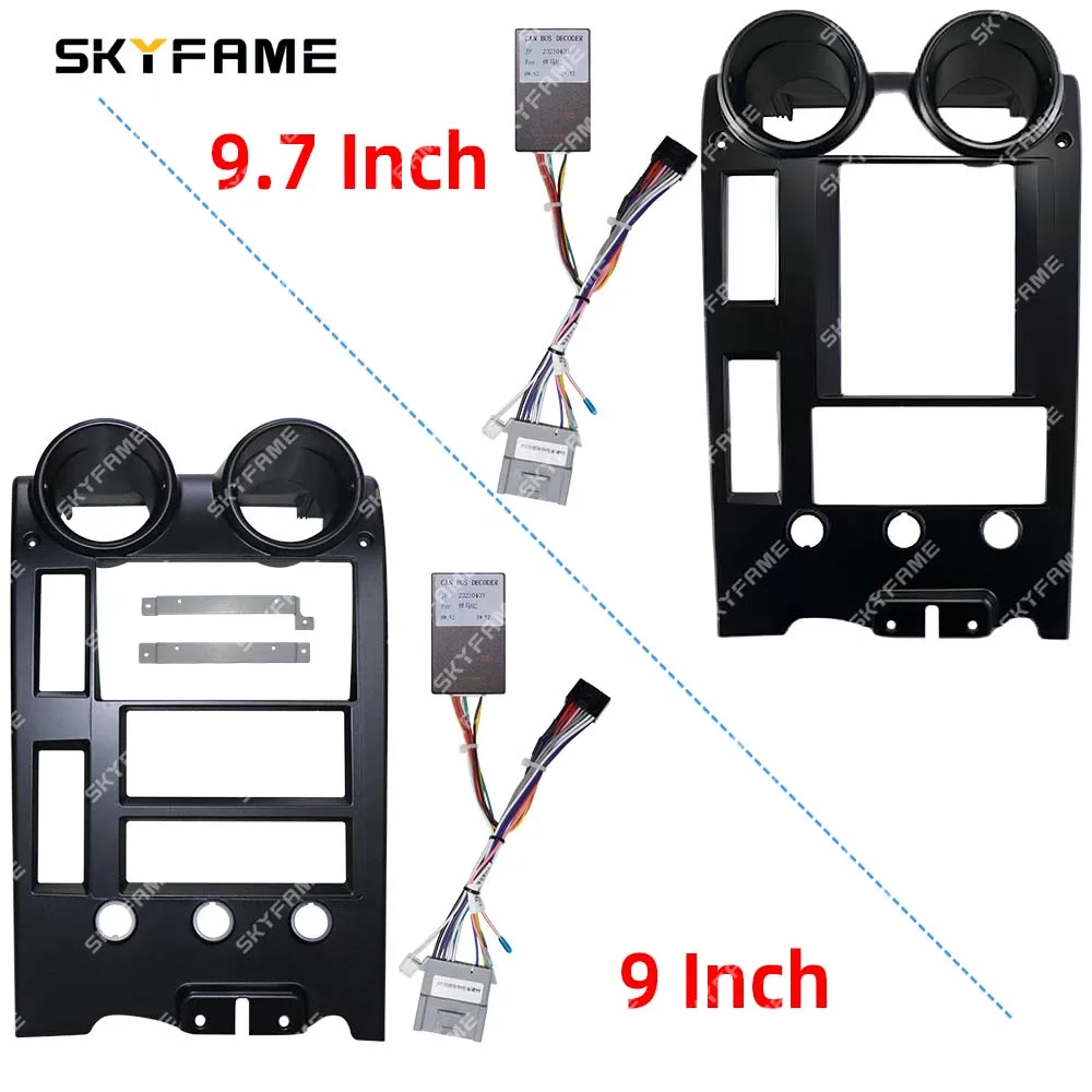 

SKYFAME Car Frame Fascia Adapter Canbus Box Decoder Android Radio Dash Fitting Panel Kit For Hummer H2