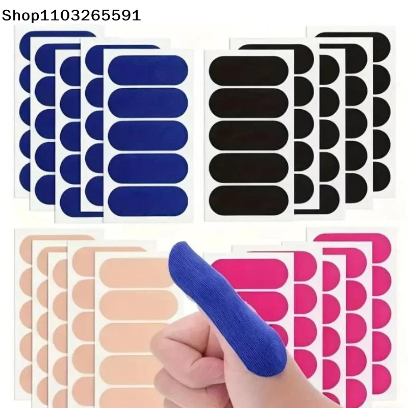 10 Pcs Elastic Sports Finger Protector Tape Bowling Thumb Support Pads Anti Friction Finger Wrap Protective Patches