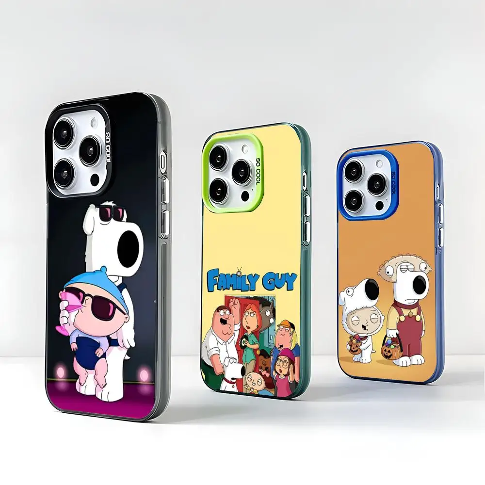 P-Peter Family G-Guy Phone Case 2024 IMD Case For IPhone 16 15 Pro XR XS 7 8 Plus SE2024 Shockproof Color Phone Funda Cover