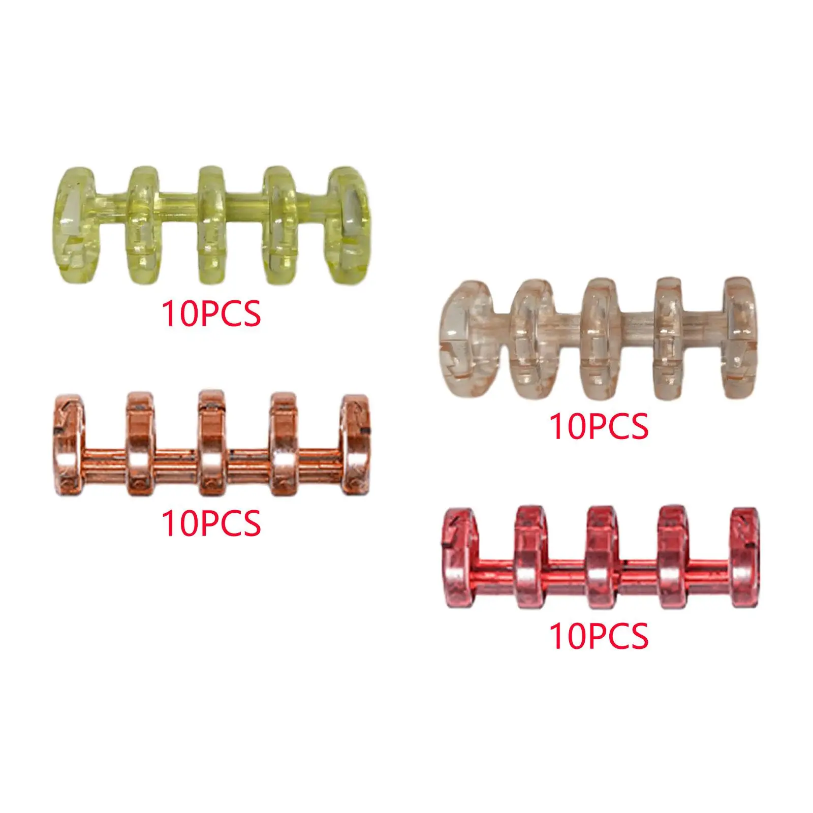 10x Loose Leaf Binder Rings Accessories Buckle Clip Premium Removable Comb Binding Rings for Photo Diary Album Notebook Calendar