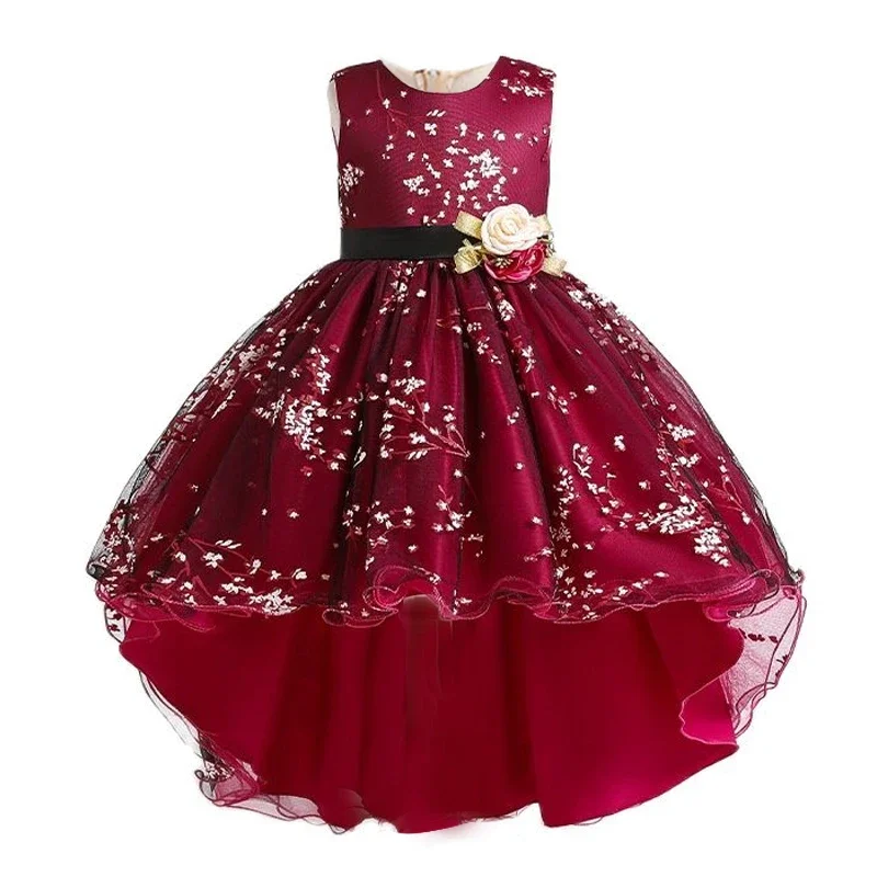 Children Evening Party Dress Kids Dresses For Girls Wedding Dress Costume For Girls Princess Dress 4 5 6 7 8 9 10 11 12 Year