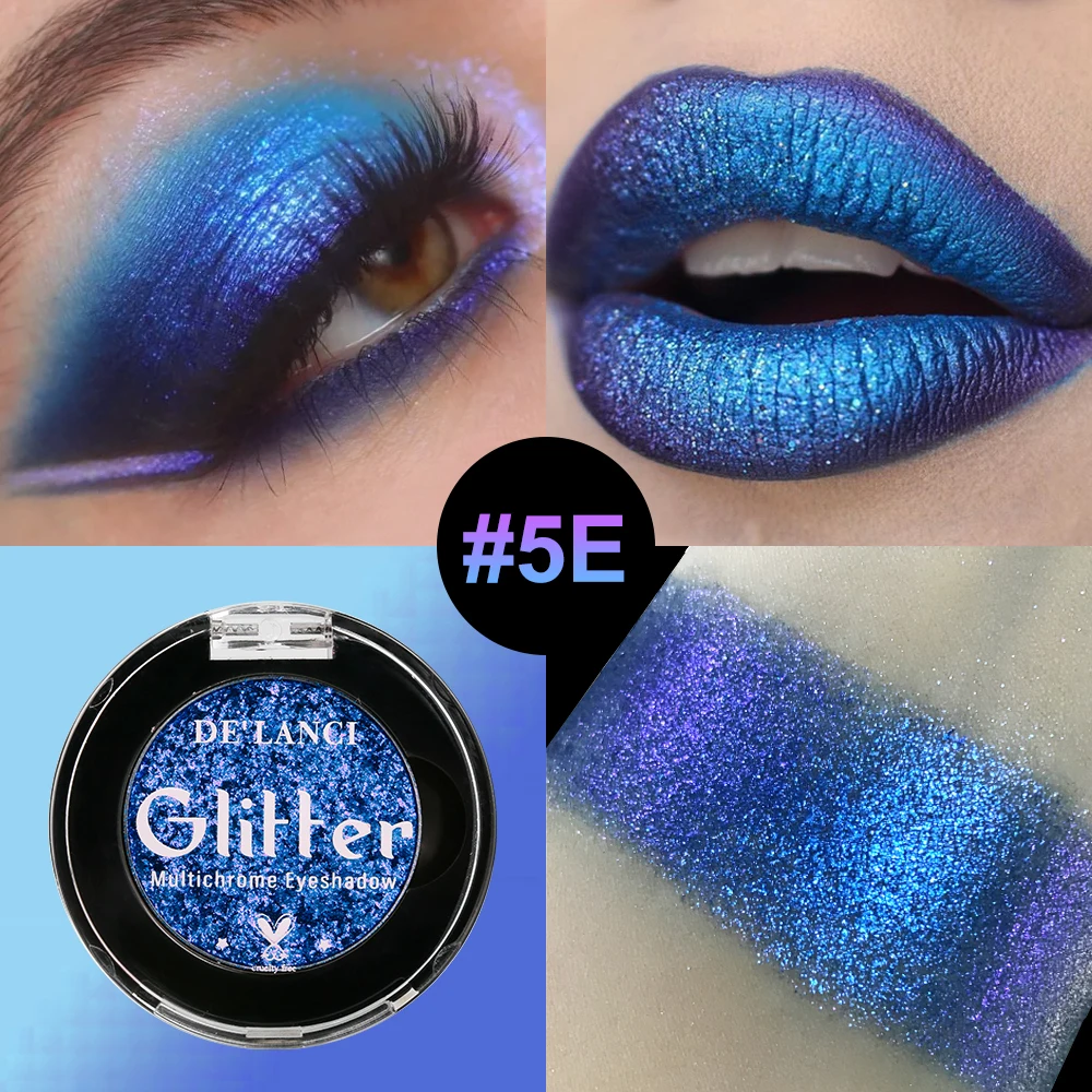 Multichrome Glitter Shimmer Eyeshadow,Chameleon Eye Makeup,Smooth Multi-Reflective ,Holographic Intense Color Shifting,Talc Free