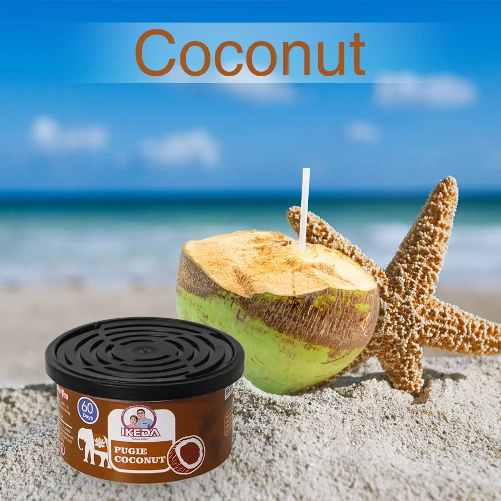 Car air freshener : coconut fragrance | car fragrance | Deodorant must-have | long-lasting | fragrance | for a home closet | 1.5