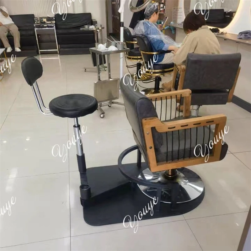 

Creative Rotating Barber Chairs Professional Integrated Hairdressing Chair Luxury Salon Furniture Barber Hair Cutting for Stool