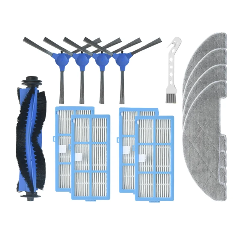 A75X Top 14Pcs Für Proscenic 850T Roboter Staubsauger Zubehör Ersatzteile Wichtigsten Pinsel Seite Pinsel HEPA-Filter