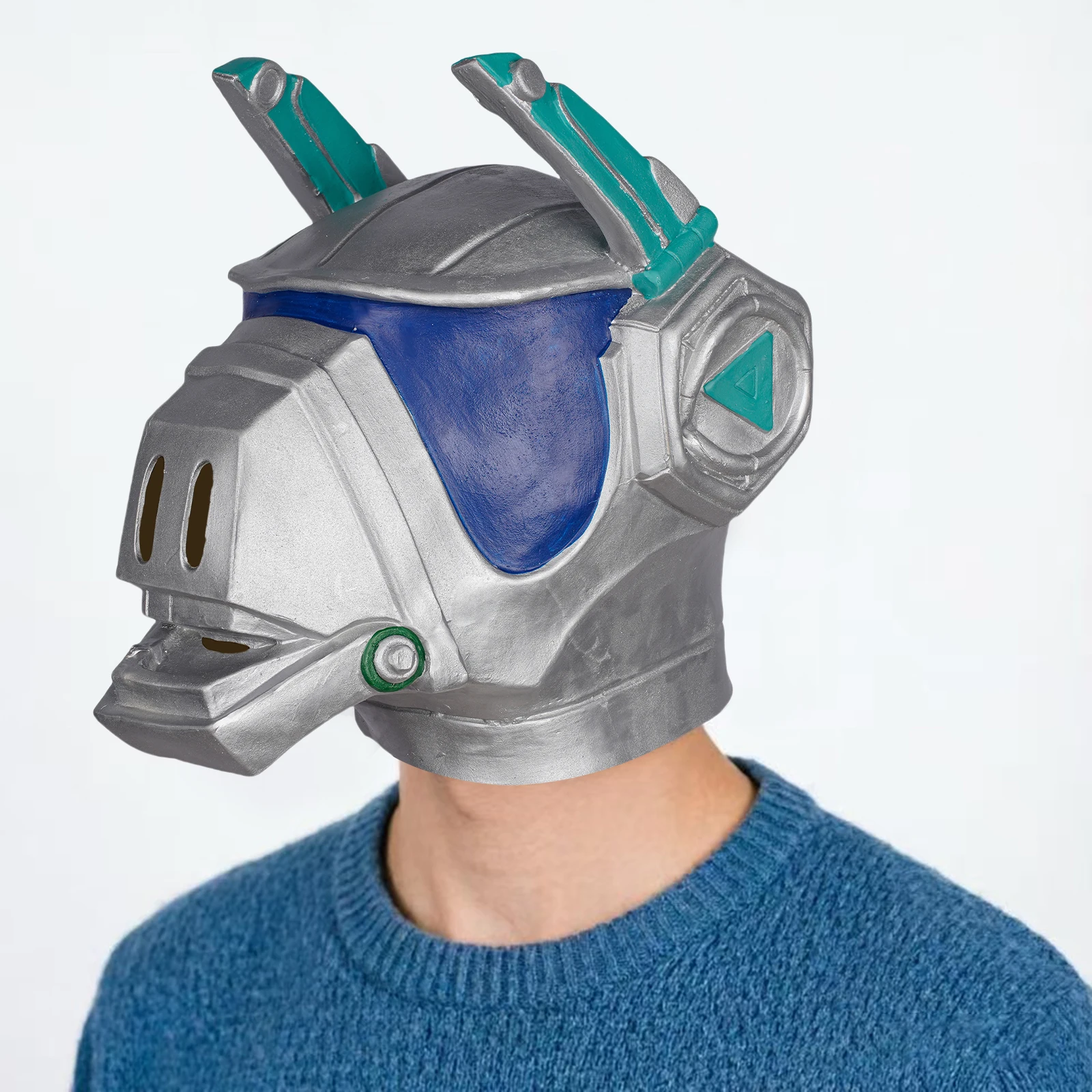 

One breathable and transparent prank latex mask for Halloween decoration