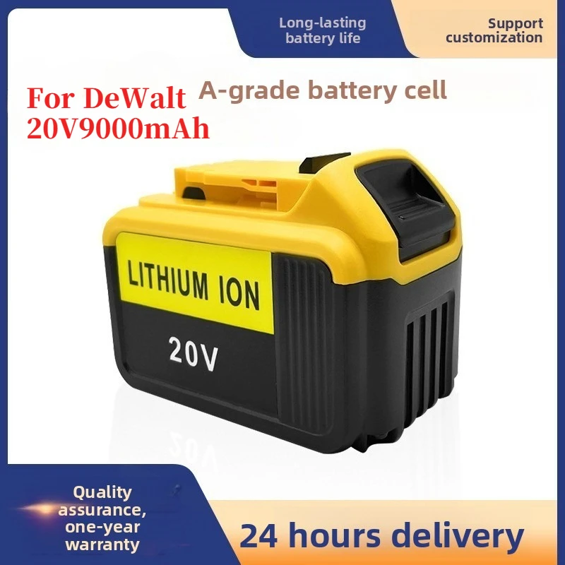 100% оригинал для DeWalt 18 В 9000 мАч аккумуляторная батарея для электроинструментов со светодиодной литий-ионной заменой DCB205 DCB204-2 20 В DCB206