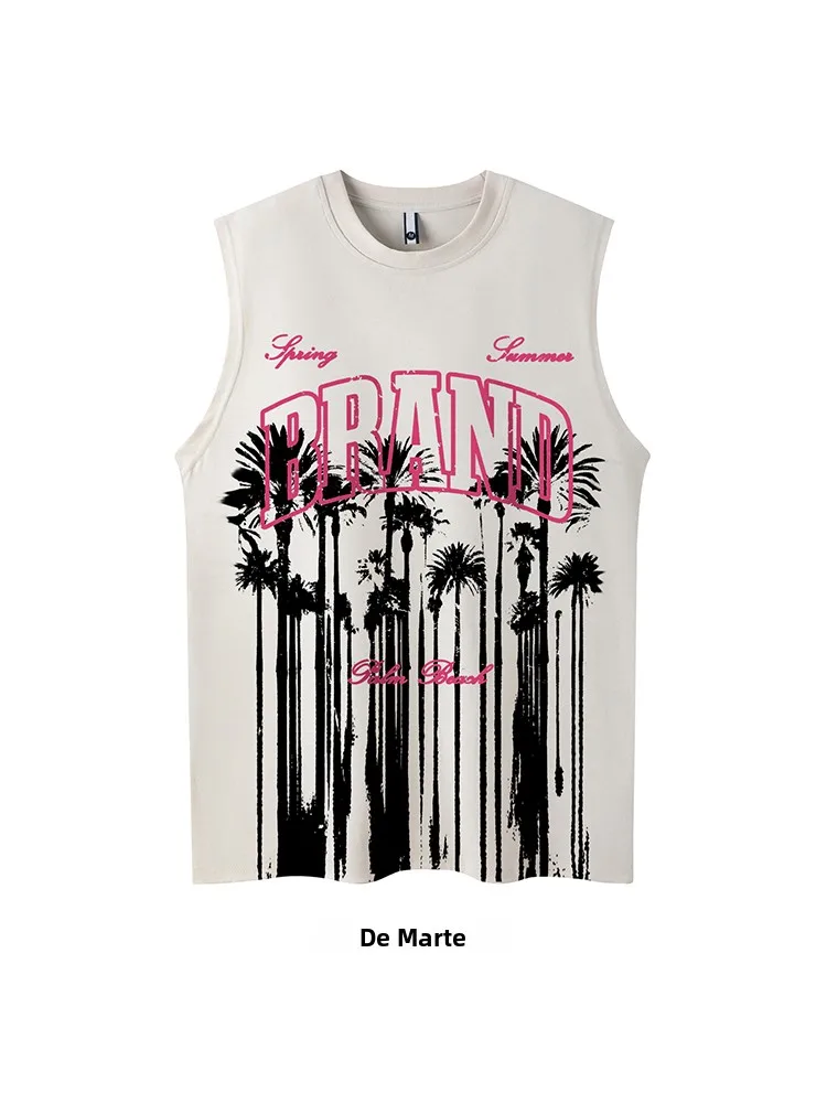 gilet-sans-manches-decontracte-a-imprime-cocotier-retro-americain-ample-et-polyvalent-pour-l'ete-offrant-une-protection-solaire