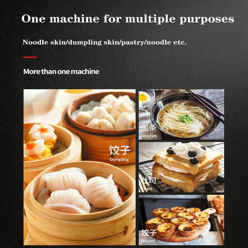 220V Electric Pasta Machine Maker Spaghetti Noodle Making Machine Automatic Noodle Rolling Cutter