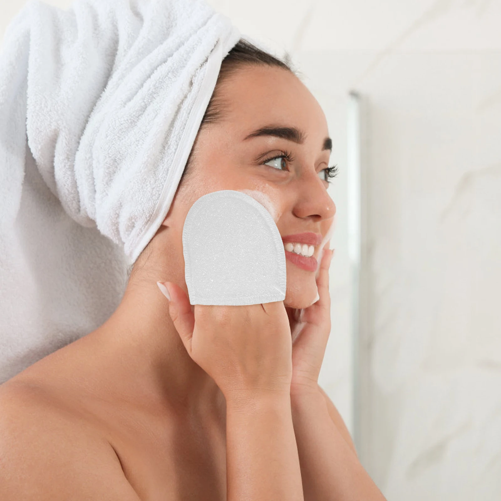 

2pcs Face Cleansing Gloves Soap Bags Reusable Foaming Exfoliating Bath Pouch Deep Cleaning Removing Makeup Suitable Sensitive