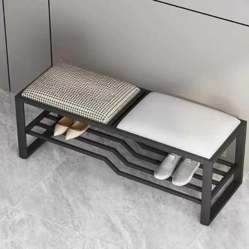 

Modern light luxury shoe stool household shoe cabinet simple ultra-narrow shoe stool entrance bench