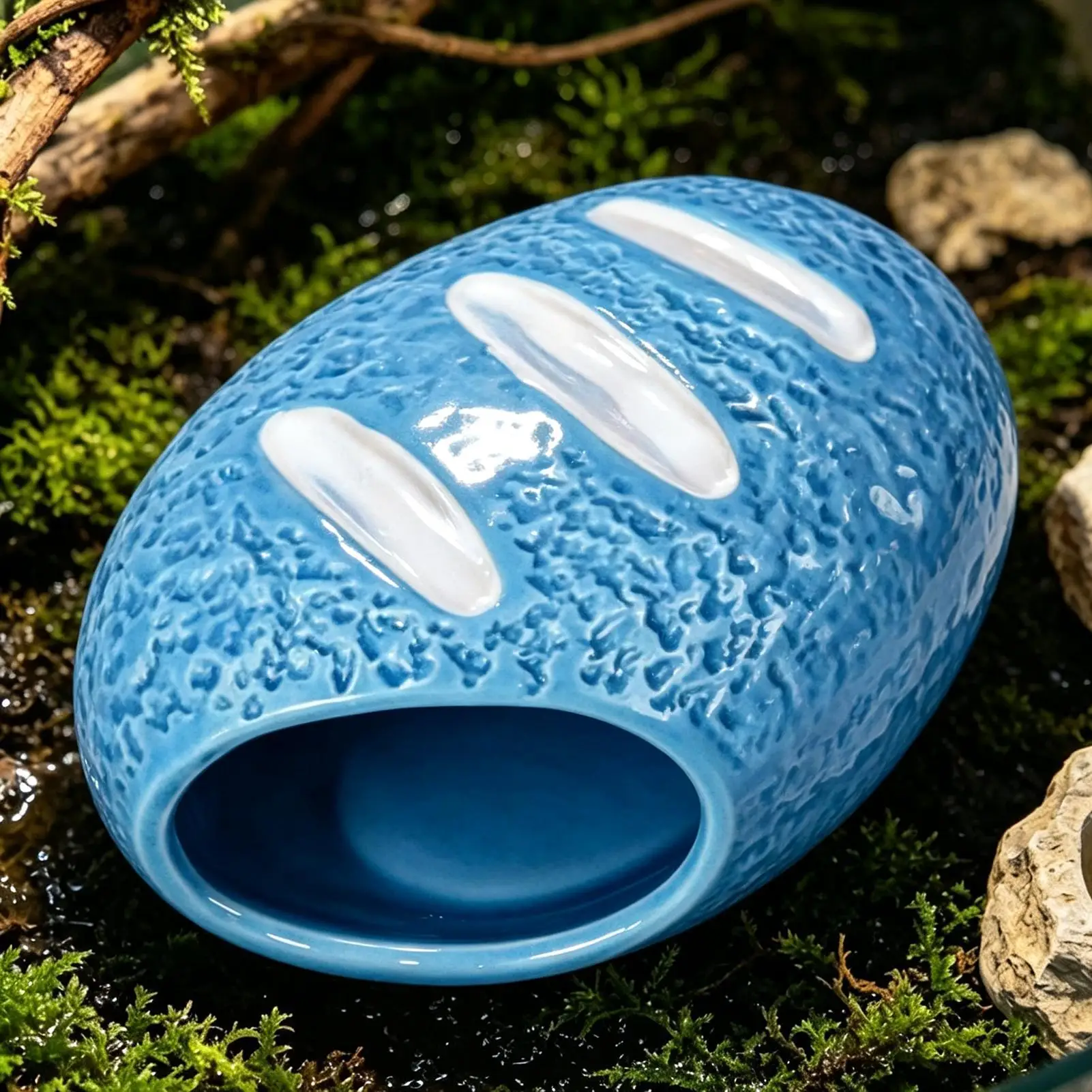 Turtle Cave Bread Cooling Bite-Proof Decorative Small Habitat Reptile Basking Area Tank Decor For Shrimp Frog Gecko Spider