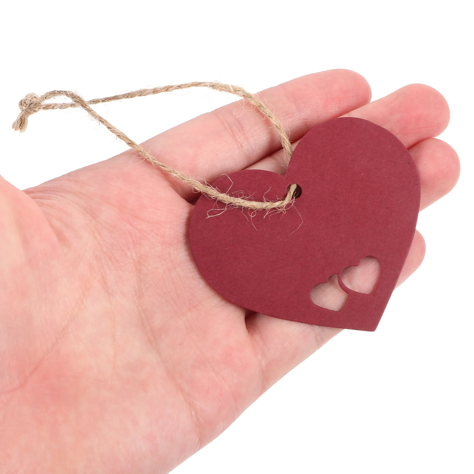 

Love Tag Card Paper Tags Heart Shape Valentine's Day Decoration Diy Craft Pendants Multi-function Wrapping Hanging Cards