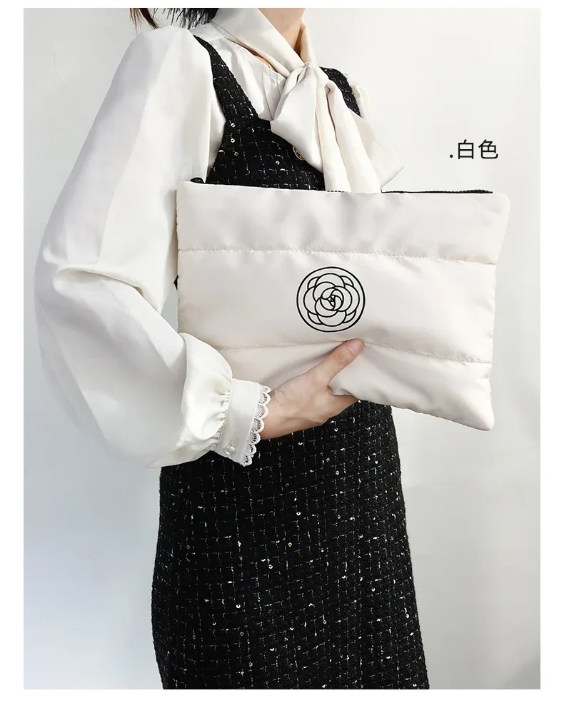 Frauen Baumwolle Gefüllt Kulturbeutel Make-Up Tasche Mode Große Kapazität Make-Up Organizer Tragbare Kosmetische Lagerung Taschen Reise Kulturbeutel – Detail 8