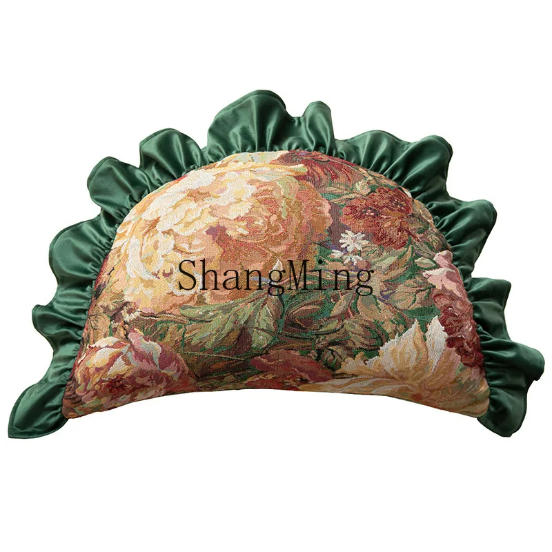 DSA retro dumpling throw pillow creative removable and washable ruffle leaf edge throw pillow home living room sofa back
