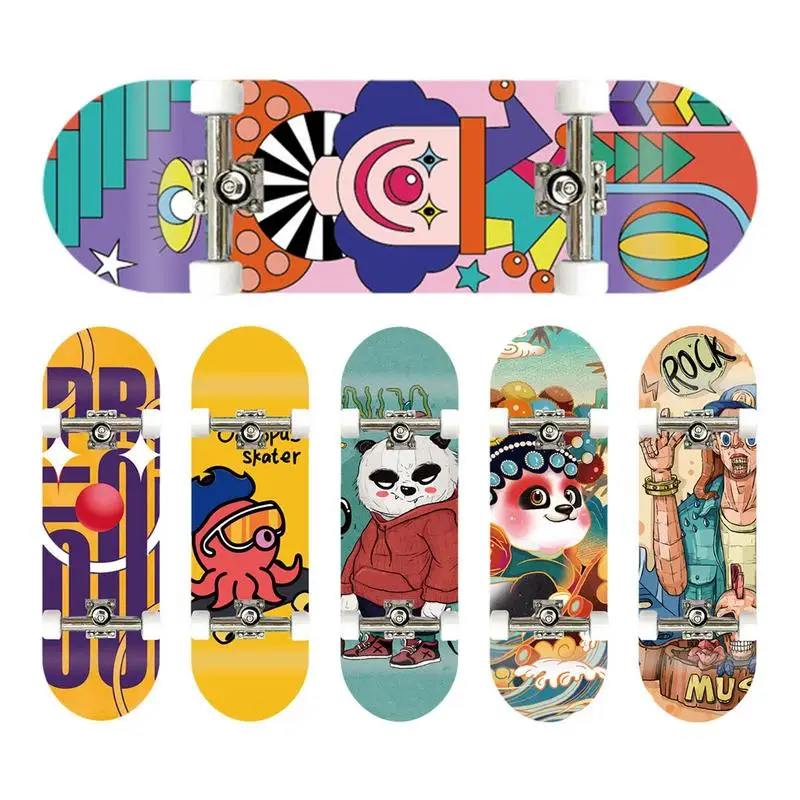 Finger Skate Board Fingerboard Toy Professional Stents Fingers Skate Novelty Mini Finger Skateboards Children Christmas Gift