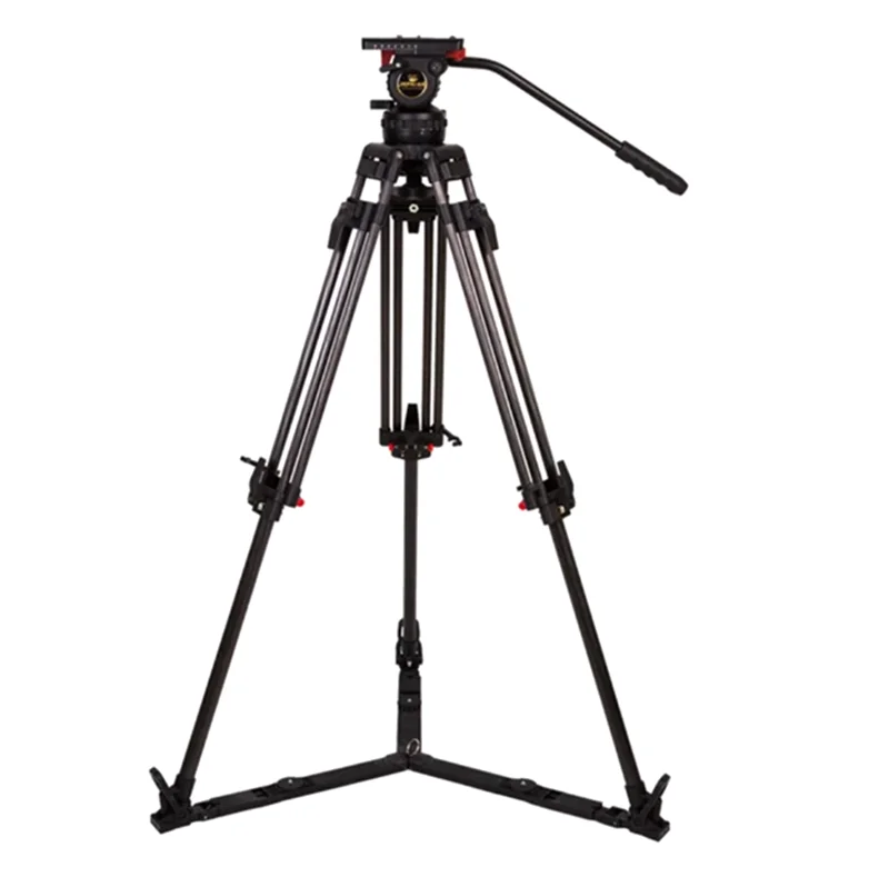 Photographic Accessories Jiepai V20 Pro Professional Broadcast Heavy Duty Carbon Fiber Video Camera Tripod