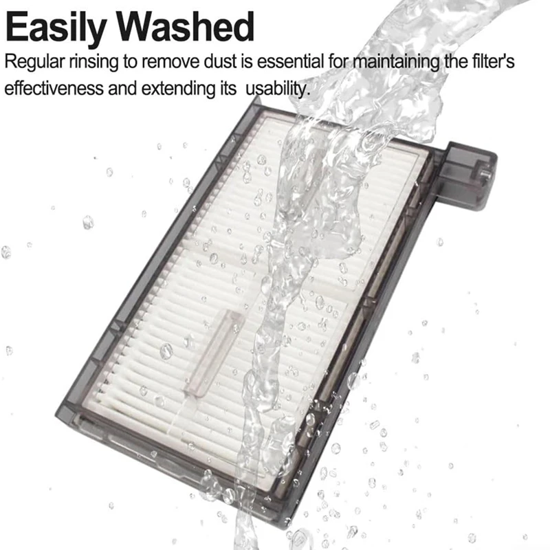 Suku cadang penyedot debu Eufy X8 Pro/ X8 Pro SES, Kit aksesori penyedot debu, sikat utama, sikat samping, bantalan kain pel